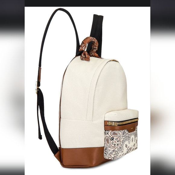 Amiri Canvas Bandana Backpack Color: Ivory & Brown *SOLD OUT* - Picture 3 of 5